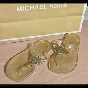 Micheal Kors clear jelly sandals